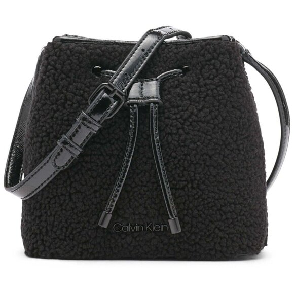Calvin Klein Astatine Micro Mini Bucket Crossbody- Black - NWT - # H2GJTUC3 - Picture 1 of 7